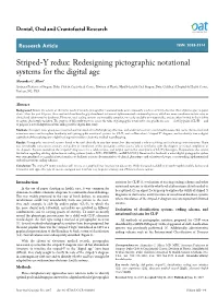 Striped-Y Redux: Redesigning Pictographic Notational Systems for the Digital Age Alexander C