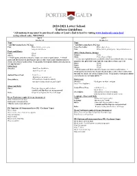 2020-2021 Lower School Uniform Guidelines