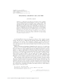 BIRATIONAL GEOMETRY OLD and NEW 1. Plan a Central Problem In