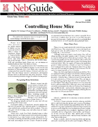 Controlling House Mice Stephen M