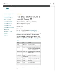 Java for the Enterprise: What to Expect in Jakarta EE 10