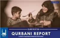 Qurbani Report a Summary of Programmatic Information for Irusa Donors Irusa Mission, Vision, and Values Values