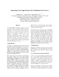 Integrating AJAX Approach Into GIS Visualization Web Services