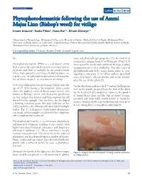 Phytophotodermatitis Following the Use of Ammi Majus Linn (Bishop’S Weed) for Vitiligo
