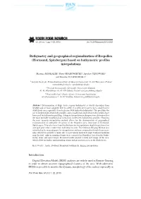 Bathymetry and Geographical Regionalization of Brepollen (Hornsund, Spitsbergen) Based on Bathymetric Profiles Interpolations