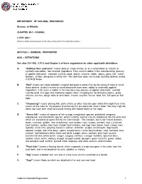 Code of Colorado Regulations 1 H