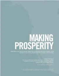 Creating a Sound Economy Through Advanced Manufacturing with Advanced Materials, Robust Supply Chains, and Exports