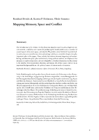 Mapping Memory, Space and Conflict