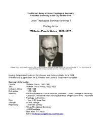 The Burke Library Archives (Columbia University Libraries