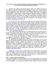 The Role of Research in the Implementation of European Strategies and Directives in a Lower Danube and Danube Delta Regional Context
