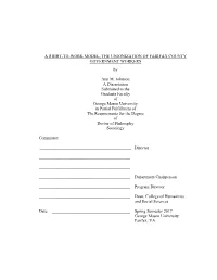 A RIGHT-TO-WORK MODEL, the UNIONIZATION of FAIRFAX COUNTY GOVERNMENT WORKERS By