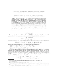 Admm for Multiaffine Constrained Optimization Wenbo Gao†, Donald