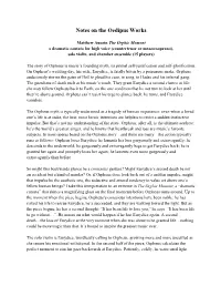 Notes on the Oedipus Works