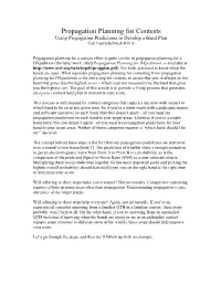 Propagation Planning for Contests Using Propagation Predictions to Develop a Band Plan Carl Luetzelschwab K9LA