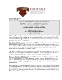 FB Game Notes