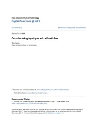 On Scheduling Input Queued Cell Switches