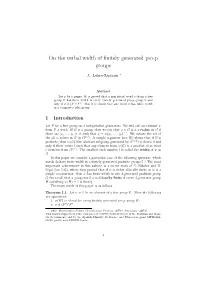 On the Verbal Width of Finitely Generated Pro-P Groups