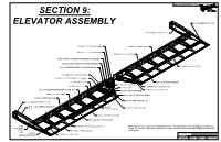Section 9: Elevator Assembly