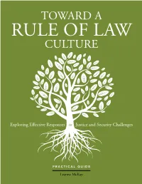 Toward a Rule of Law Culture: Practical Guide