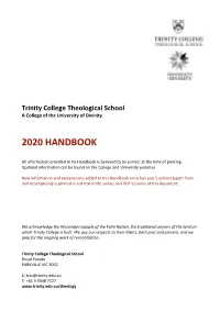 2020 Handbook