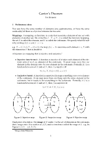 A Proof of Cantor's Theorem