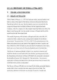 CC-12: HISTORY of INDIA (1750S-1857)