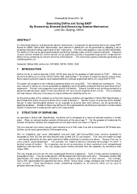 Generating Define.Xml Using SAS® by Element-By-Element and Domain-By-Domian Mechanism Lina Qin, Beijing, China