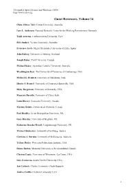 Guest Reviewers, Volume 14