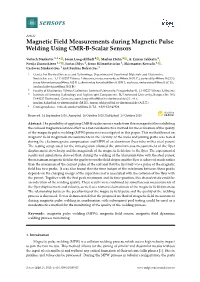 Magnetic Field Measurements During Magnetic Pulse Welding Using CMR-B-Scalar Sensors