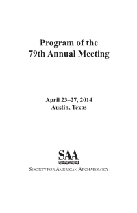 Program of the 79Th Annual Meeting