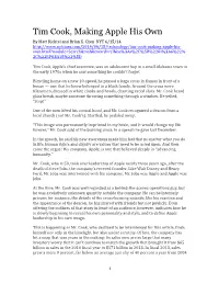 14.06.15NYT Tim Cook-Making Apple His