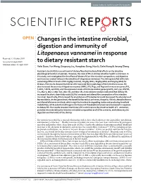 Changes in the Intestine Microbial, Digestion and Immunity Of