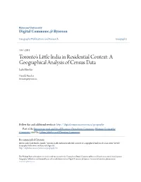 A Geographical Analysis of Census Data Isabel Ritchie