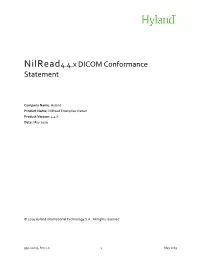 DICOM Conformance Statement