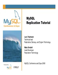 Mysql Replication Tutorial