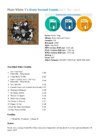 Plain White T's Every Second Counts Mp3, Flac, Wma