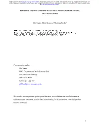 Towards an Objective Evaluation of EEG/MEG Source Estimation Methods: the Linear Tool Kit