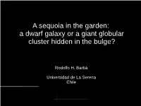 A Sequoia in the Garden: a Dwarf Galaxy Or a Giant Globular Cluster Hidden in the Bulge?