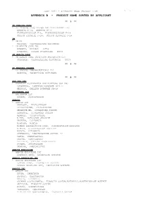 Appendix B - Product Name Sorted by Applicant