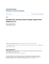 The Prison Letters of Captain Joseph Scrivner Ambrose IV, C.S.A