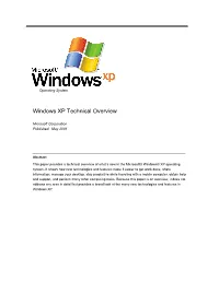 Windows XP Technical Overview
