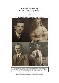 Charles Travis Clay Papers Handlist