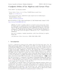 Coadjoint Orbits of Lie Algebras and Cartan Class