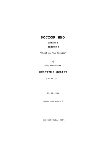 DW9: EP 3 'Under the Lake' by Toby Whithouse - PINK SCRIPT - XX/XX/15 1