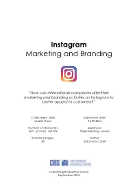 Instagram Marketing and Branding