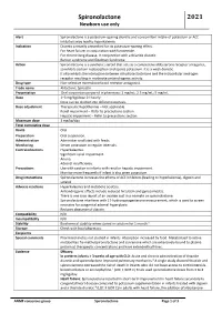 Spironolactone 2021 Newborn Use Only