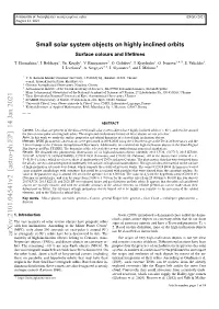 Arxiv:2101.04541V2 [Astro-Ph.EP] 14 Jan 2021 Or Retrograde ( >90 ) Orbits Have Been Discovered to Date