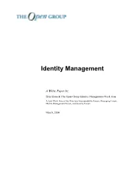Identity Management