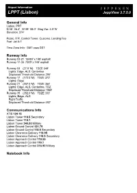 LPPT (Lisbon) Jeppview 3.7.5.0