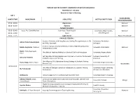 Timeline for the Eleventh Conference on Applied